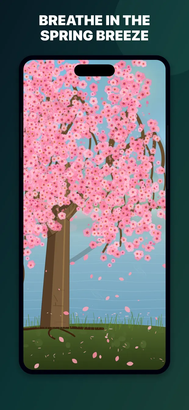 Cherry Blossom app scene